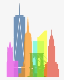 Skyline Transparent Manhattan - Nyc Png Drawing, Png Download, Free Download