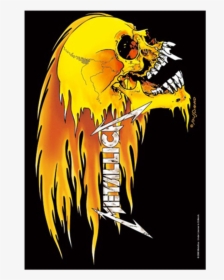 Metallica Skull And Flames, HD Png Download, Free Download