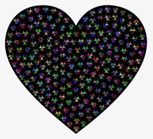 Toxic Heart Prismatic With Bg - Texture Metal Blue, HD Png Download, Free Download