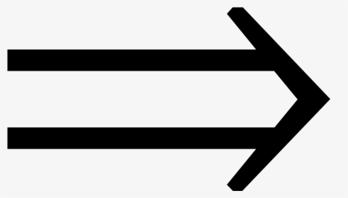 Double Arrow Math Clipart , Png Download - Double Line Arrow Symbol, Transparent Png, Free Download