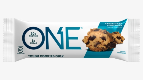 One Bars Chocolate Chip Cookie Dough Protein Bar - One Protein Bar Chocolate Chip Cookie Dough, HD Png Download, Free Download