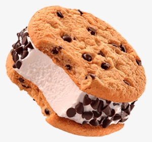 Chocolate Chip Cookie Sandwich - Ice Cream Cookies Png, Transparent Png, Free Download