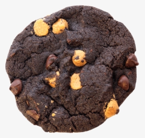 Double Chocolate Peanut Butter Cookie - Peanut Butter Chocolate Chip Cookies Transparent, HD Png Download, Free Download