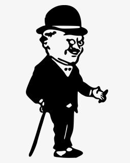 Man With Bowler Hat - Gentleman With Top Hat Clip Art, HD Png Download, Free Download
