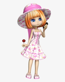 Fashionable Cartoon Girl Png, Transparent Png, Free Download
