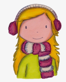 Hand Drawn Cute Cartoon Little Girl Png Transparent - Cartoon, Png Download, Free Download
