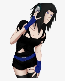 Anime Girl With Black Hair By Ivydroid - Black Hair Ninja Girl, HD Png Download, Free Download