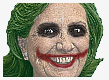 Hillary Clinton Transparent Background - Hillary Clinton As Joker, HD Png Download, Free Download