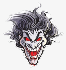 Drawn Joker Devil Face - Devil Joker Png, Transparent Png, Free Download