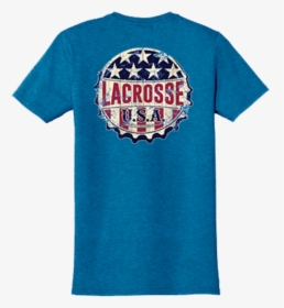Just Lax"n Usa Bottle Cap Tee - Active Shirt, HD Png Download, Free Download