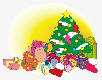 Christmas Trees And Presents Clipart, HD Png Download, Free Download