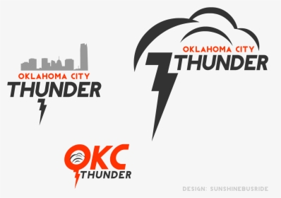 Oklahoma City Thunder Logo Png - Okc Thunder Transparent Letters, Png Download, Free Download
