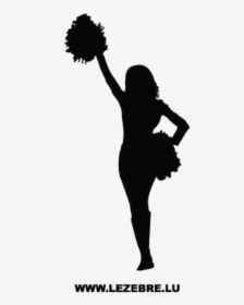 Transparent Background Silhouette Cheerleader Clipart, HD Png Download, Free Download