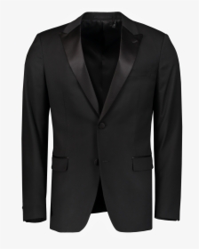Peak Lapel Tuxedo Jacket Black - Compressport 3d Thermo 50g Ls Shirt Black, HD Png Download, Free Download