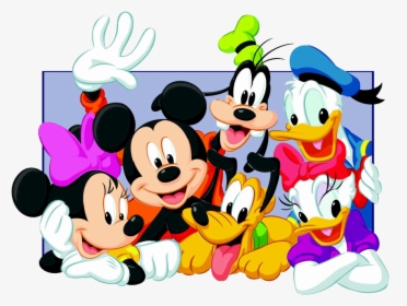 Walt Disney Cartoon Characters - Mickey Mouse And Friends Png, Transparent Png, Free Download
