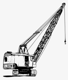 Construction, Crane, Hoist, Hoisting, Lifting, Machine - Construction Crane Clip Art, HD Png Download, Free Download