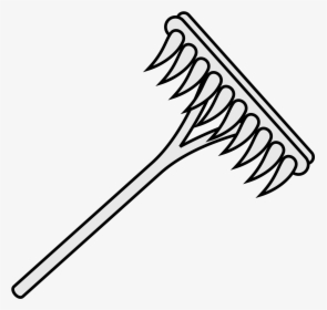 Rake Drawing Illustration - Rake Drawing Png, Transparent Png, Free Download