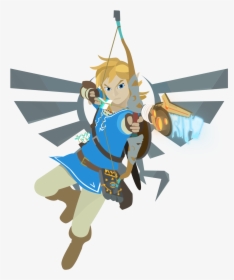 Character,clip Art,animation,style,art - Zelda Breath Of The Wild Link Art, HD Png Download, Free Download
