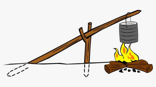 Cooking Fire Crane Camp Png Image - Crane Fire For Cooking, Transparent Png, Free Download