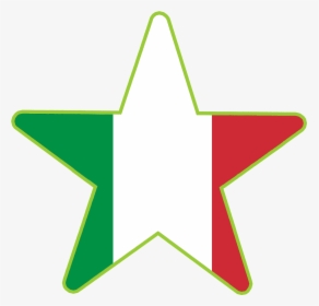 Connections Star Languages Italian Flag - Italian Star Png, Transparent Png, Free Download
