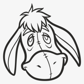 Clip Art Eeyore Black And White - Eor Winnie The Pooh Drawing, HD Png Download, Free Download