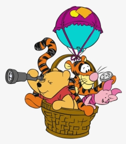 Tigger Transparent Balloon - Winnie The Pooh Flying, HD Png Download, Free Download