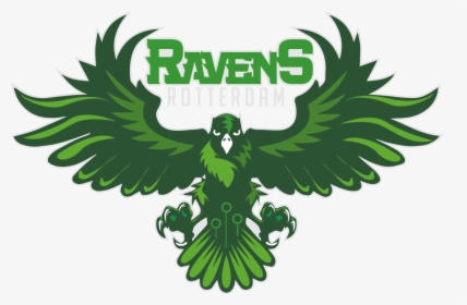 Ravens-logo - Illustration - Green Ravens Logo, HD Png Download, Free Download
