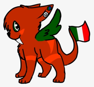 Italian Flag Waver Leader Adopt Closed By Nihonjin-turtle - Cartoon, HD Png Download, Free Download