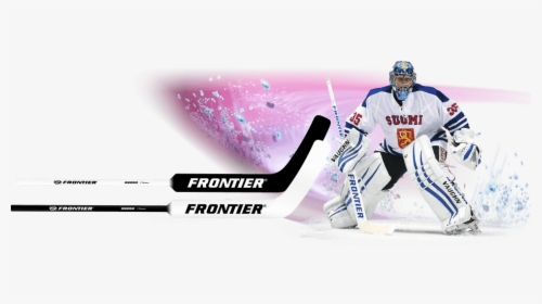 Atte Engren With Frontier 9985g Classic Stick - College Ice Hockey, HD Png Download, Free Download