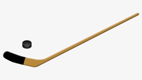1f3d2 Ice Hockey Stick And Puck Ball Hockey- - Ice Hockey Stick Png, Transparent Png, Free Download
