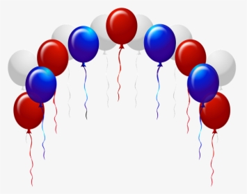 Balloons, Blue Balloons, Streamers, Colorful, Sky - Red And Blue Balloons Png, Transparent Png, Free Download