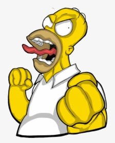 Homer Simpson Bart Simpson Anger - Mad Homer Simpson Png, Transparent Png, Free Download