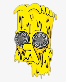Bart Bartsimpson Simpsons Illusion Spiral Opticalillusi - Bart Simpson Drawing, HD Png Download, Free Download