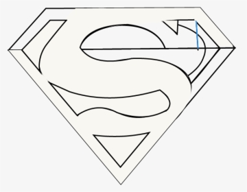 How To Draw Superman Logo Easy Step By Drawing Guides - Dog Easy Drawing Pop Art, HD Png Download, Free Download