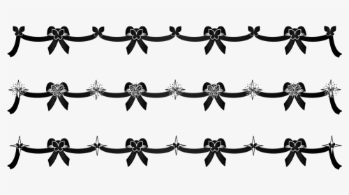 Graphic, Black Streamers, Streamers, Bows, Decorations, HD Png Download, Free Download