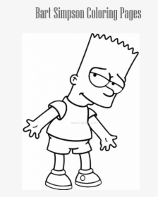 Bart Simpson No Color, HD Png Download, Free Download