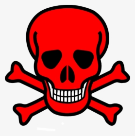 Red Clip Art At - Red Skull Clipart, HD Png Download, Free Download