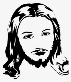 Jesus Christ Face Silhouette - Jesus Christ Face Png, Transparent Png, Free Download