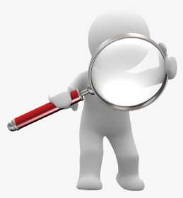 Clip Art Man With Magnifying Glass - Person With Magnifying Glass, HD Png Download, Free Download