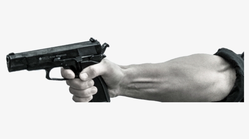 Cropped Pointing Gun 1632373 - Arm With Gun Transparent, HD Png Download, Free Download