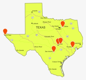 Find A Classroom - Trinity River On A Texas Map, HD Png Download, Free Download