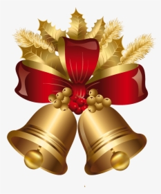 Christmas Decoration Jingle Bell Gold - Christmas Bell Png, Transparent Png, Free Download