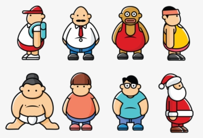 Fat Guy Character Vector Cartoon Characters Fat Cartoon Png Transparent Png Kindpng - fat guy with weird head roblox