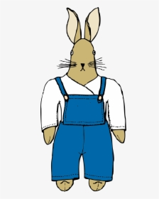 Rabbit In Overalls Cartoon, HD Png Download, Free Download