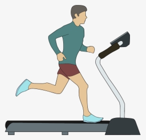Man On Treadmill Clip Arts - Treadmill Clipart Png, Transparent Png, Free Download
