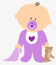 Transparent Baby Bottle Clipart Png - Baby With Pacifier Clipart, Png Download, Free Download