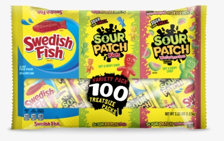 Sour Patch Kids, Sour Patch Watermelon, & Swedish Fish - Sour Patch Kids Swedish Fish 36oz, HD Png Download, Free Download