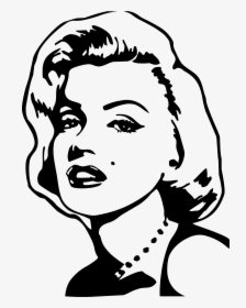 Pop Art Drawing Painting - Easy Marilyn Monroe Drawing, HD Png Download ...