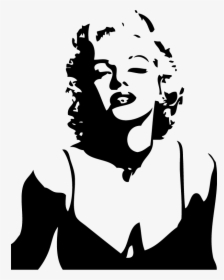 Oil Painting Mural Black And White Canvas Print - Marilyn Monroe Black And White Pop Art, HD Png Download, Free Download