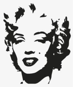 Marilyn Diptych Campbell"s Soup Cans Gold Marilyn Monroe - Andy Warhol Marilyn Monroe Black And White, HD Png Download, Free Download